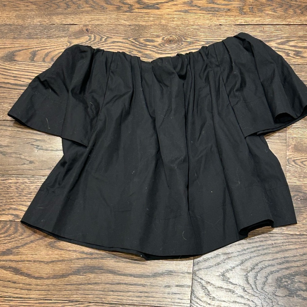 Vince Black Off-Shoulder Blouse